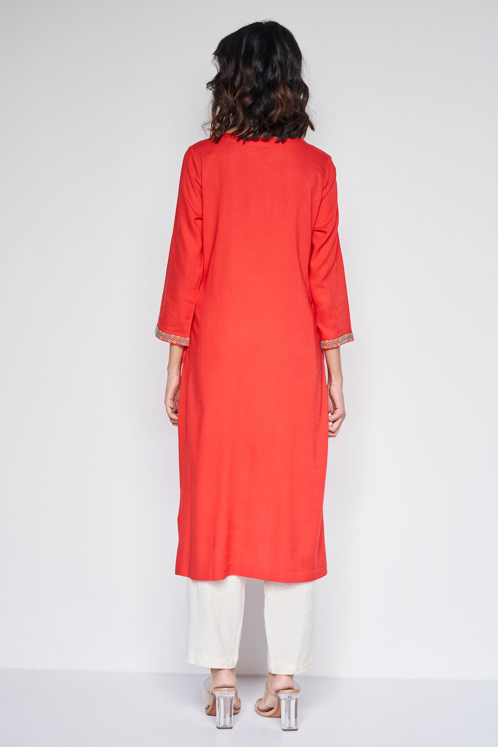 Reaching For The Stars Kurta, Orange, image 5